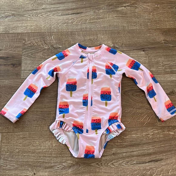 Tea Collection Rashguard Bathing suit SPF 50 18-24 months - Picture 1 of 4